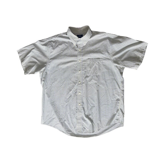 Brooks Brothers '346' Sz. XL Green Check Short Sleeve Button Down - Picture 1 of 4